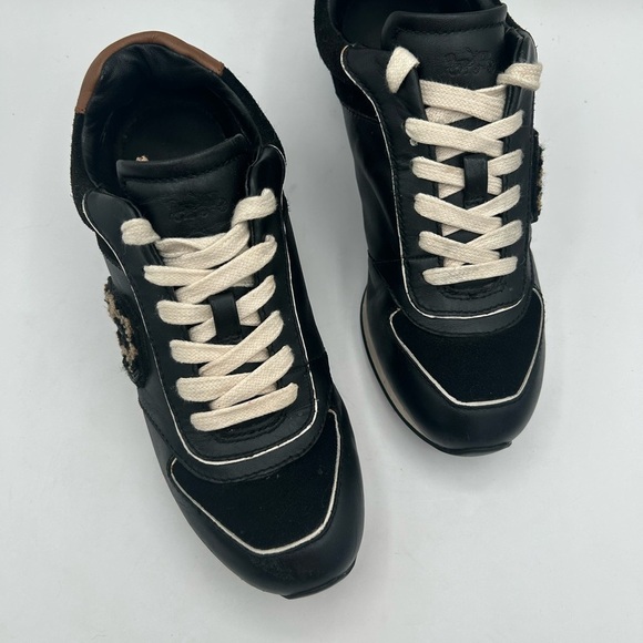 Coach Rebecca Varsity Nap/suede Black/leopard, athletic, sneaker, retro , track - Picture 11 of 14